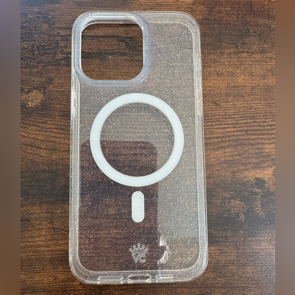 Velvet Caviar Clear Glitter iPhone 15 Pro Max Case MagSafe